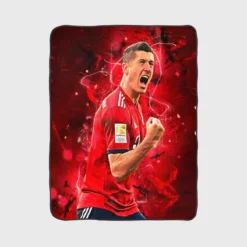 Lewandowski UEFA Super Cups Football Player Fleece Blanket 1