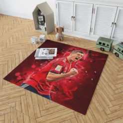 Lewandowski UEFA Super Cups Football Player Rug 1