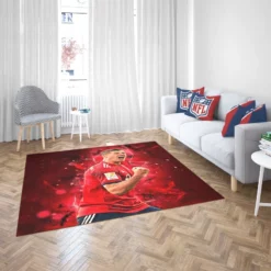 Lewandowski UEFA Super Cups Football Player Rug 2