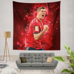 Lewandowski UEFA Super Cups Football Player Tapestry