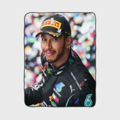 Lewis Hamilton Formula One World Champion Driver Fleece Blanket 1