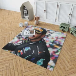 Lewis Hamilton Formula One World Champion Driver Rug 1