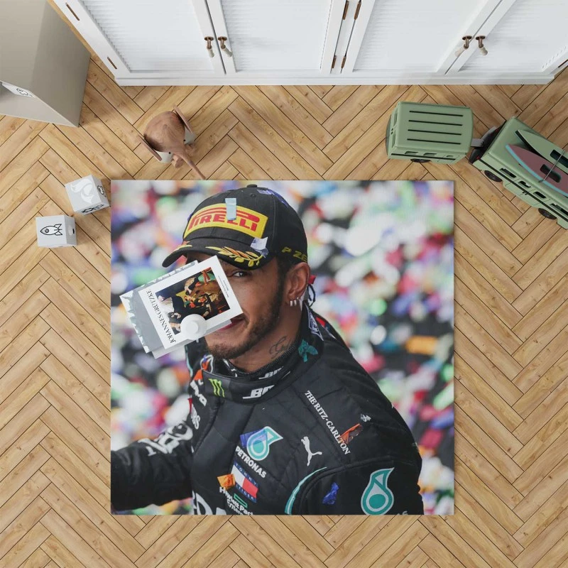 Lewis Hamilton Formula One World Champion Driver Rug