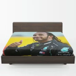 Lewis Hamilton Professional British Racing Driver Fitted Sheet 1