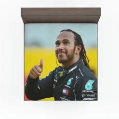 Lewis Hamilton Professional British Racing Driver Fitted Sheet