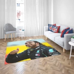 Lewis Hamilton Professional British Racing Driver Rug 2