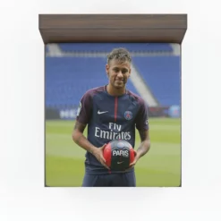 Ligue 1 Soccer Player Neymar Fitted Sheet