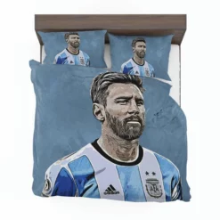 Lionel Messi  Argentina Copa America Soccer Player Bedding Set 1