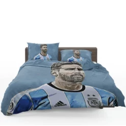 Lionel Messi  Argentina Copa America Soccer Player Bedding Set