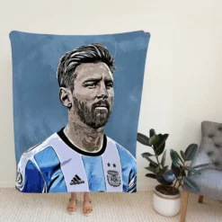 Lionel Messi  Argentina Copa America Soccer Player Fleece Blanket