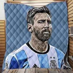 Lionel Messi  Argentina Copa America Soccer Player Quilt Blanket