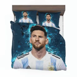 Lionel Messi  Argentina National Soccer Player Bedding Set 1