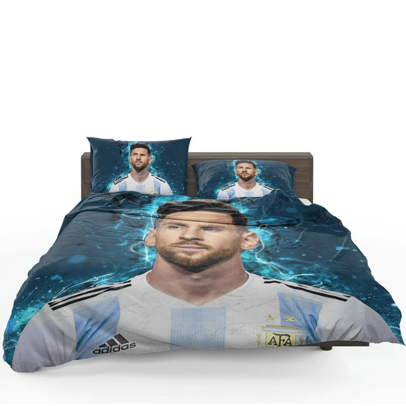 Lionel Messi  Argentina National Soccer Player Bedding Set