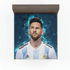 Lionel Messi  Argentina National Soccer Player Fitted Sheet