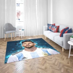 Lionel Messi  Argentina National Soccer Player Rug 2