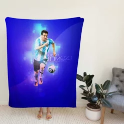Lionel Messi Argentina Sports Player Fleece Blanket