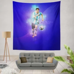 Lionel Messi Argentina Sports Player Tapestry