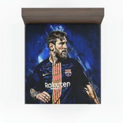 Lionel Messi Argentinian Footballer Player Fitted Sheet