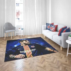 Lionel Messi Argentinian Footballer Player Rug 2