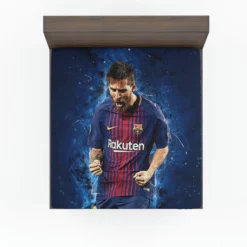 Lionel Messi  Barca Ballon d Or Football Player Fitted Sheet