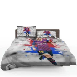 Lionel Messi  Barca Champions Leagues Soccer Player Bedding Set