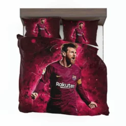 Lionel Messi  Barca Copa del Rey Football Player Bedding Set 1