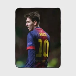 Lionel Messi Barca Footballer Player Fleece Blanket 1