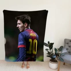 Lionel Messi Barca Footballer Player Fleece Blanket