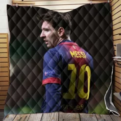 Lionel Messi Barca Footballer Player Quilt Blanket