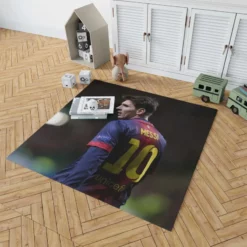 Lionel Messi Barca Footballer Player Rug 1