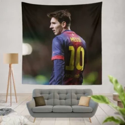 Lionel Messi Barca Footballer Player Tapestry