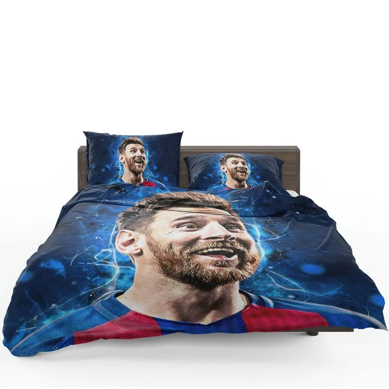 Lionel Messi  Barca Forward Soccer Player Bedding Set