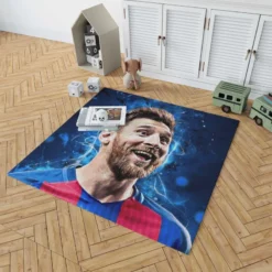 Lionel Messi  Barca Forward Soccer Player Rug 1