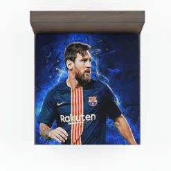 Lionel Messi  Barca Greatest Soccer Player Fitted Sheet