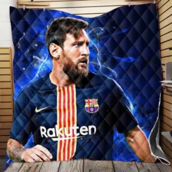 Lionel Messi  Barca Greatest Soccer Player Quilt Blanket