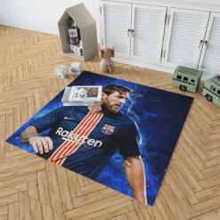 Lionel Messi  Barca Greatest Soccer Player Rug 1