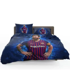 Lionel Messi  Barca La Liga Soccer Player Bedding Set