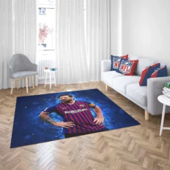 Lionel Messi  Barca La Liga Soccer Player Rug 2