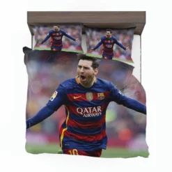 Lionel Messi Barca Physical Footballer Player Bedding Set 1