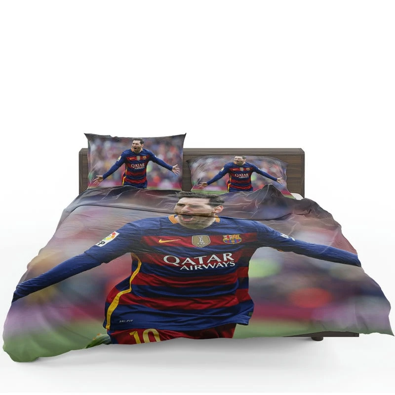 Lionel Messi Barca Physical Footballer Player Bedding Set