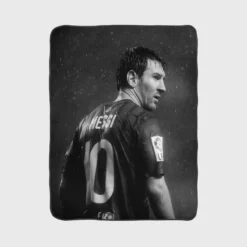 Lionel Messi  Barcelona Fleece Blanket 1