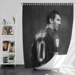 Lionel Messi  Barcelona Shower Curtain