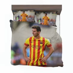 Lionel Messi Barcelona Stripe Jersey Bedding Set 1