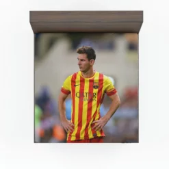 Lionel Messi Barcelona Stripe Jersey Fitted Sheet