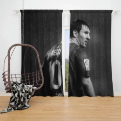 Lionel Messi  Barcelona Window Curtain