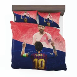 Lionel Messi Capable Barca Soccer Player Bedding Set 1