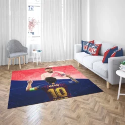 Lionel Messi Capable Barca Soccer Player Rug 2