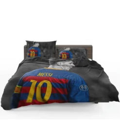 Lionel Messi Competitive Football Player Bedding Set