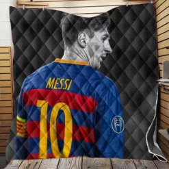 Lionel Messi Competitive Football Player Quilt Blanket