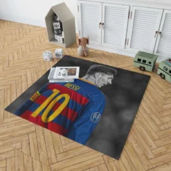 Lionel Messi Competitive Football Player Rug 1